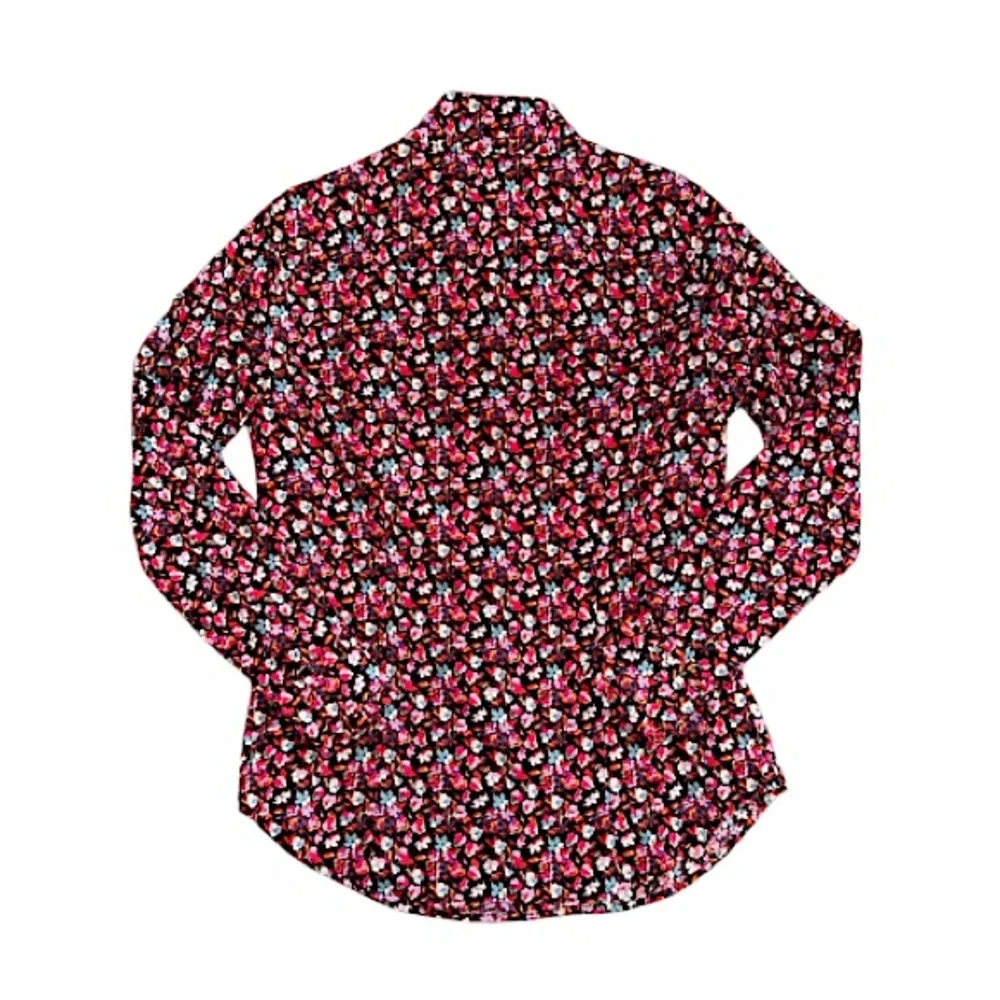 Liberty Art Fabrics x J.Crew Rounded Ruffle Collar Button Up Shirt F8523 Size 6 - Picture 3 of 8